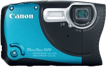 Canon Powershot D20 Waterproof Camera