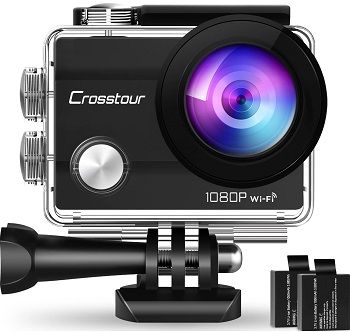Crosstour Action Camera 1080P Full HD Waterproof Cam